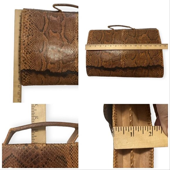 Vintage/Antique Snakeskin Leather  Briefcase - Picture 10 of 11